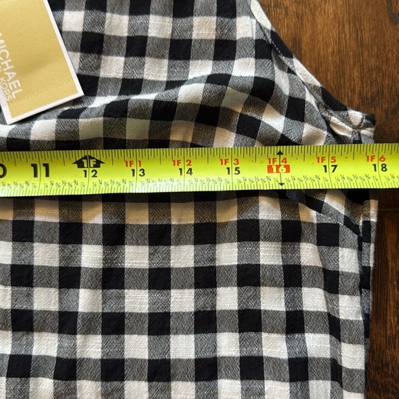 NWT!! Michael Kors beautiful gingham top - Picture 10 of 10